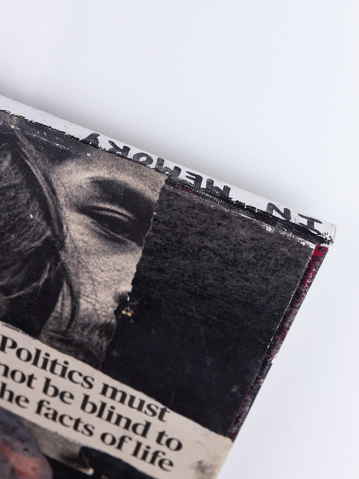 "politics" (2013) — mixed media on canvas