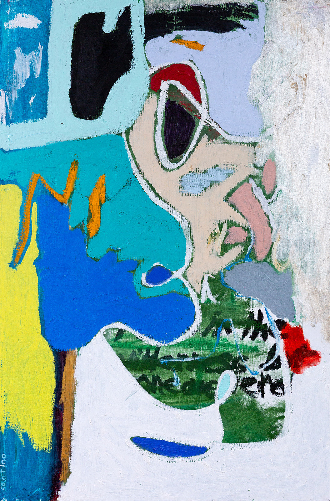 "inner knowing" (2021) — oil stick on canvas